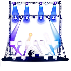 Concert Stage Lighting Design Png Rst61 PNG Image