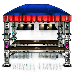 Concert Stage With Ramps Png Pld51 PNG Image