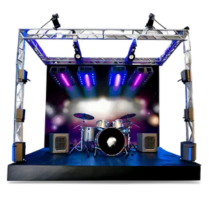 Concert Stage With Screens Png Eoq PNG Image