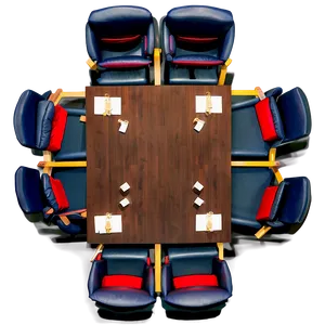 Conference Table Top View Png Fjw35 PNG Image