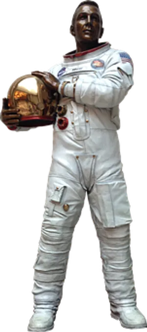 Confident Astronautwith Helmet PNG Image