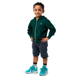 Confident Young Boyin Sportswear PNG Image