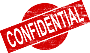 Confidential Stamp Graphic PNG Image