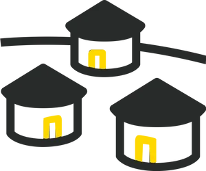 Connected Homes Graphic PNG Image