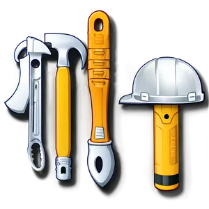 Construction Tools Outline Png Uoj50 PNG Image