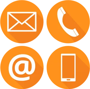 Contact Options Icons PNG Image