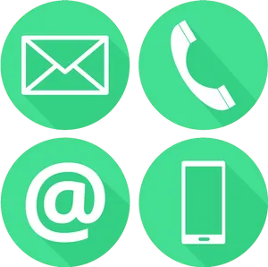 Contact Options Icons PNG Image