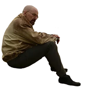 Contemplative_ Man_ Sitting PNG Image