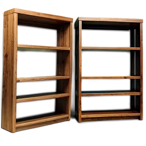 Contemporary Empty Bookshelf Png 06272024 PNG Image