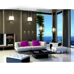 Contemporary Room Decor Png 06122024 PNG Image