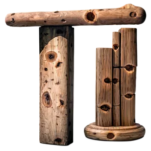 Contemporary Wooden Post Png Bde PNG Image