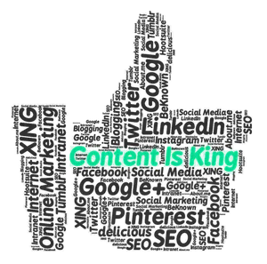 Content Is King Social Media Thumbs Up PNG Image