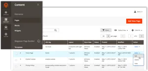 Content Management System Interface Screenshot PNG Image