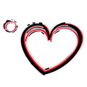 Continuous Heart Line Design Png Hhb75 PNG Image