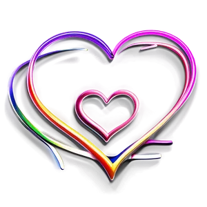 Continuous Heart Line Design Png Imd PNG Image