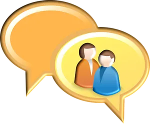 Conversation Bubble Icon PNG Image