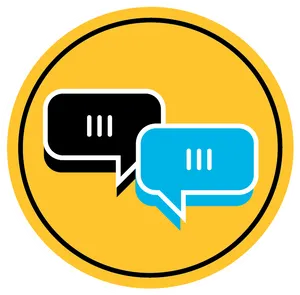 Conversation Bubbles Icon PNG Image