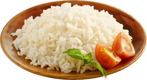 Cooked White Ricewith Tomatoand Basil PNG