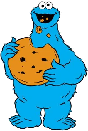 Cookie_ Monster_ Holding_ Cookie PNG Image