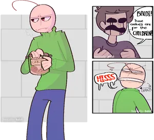 Cookie_ Theft_ Confrontation_ Comic PNG Image