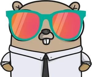 Cool Bear Cartoon Character PNG Image