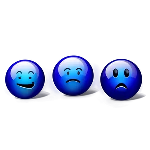 Cool Blue Emoji Images Png Atj46 PNG Image