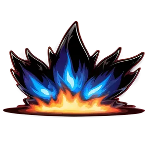 Cool Blue Flame Illustration Png Kxi PNG Image