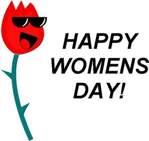 Cool Flower Cartoon Character PNG Image