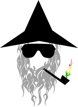 Cool Gandalf Stylized Graphic PNG Image