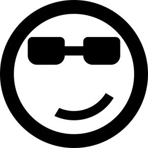 Cool_ Smiley_ Face_with_ Sunglasses PNG Image