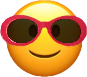 Cool Smiley With Sunglasses PNG Image