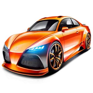 Cool Sports Car Design PNG Mrs4