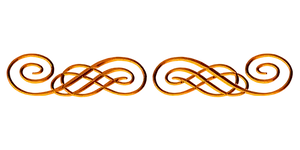 Copper Celtic Knotwork Art PNG Image