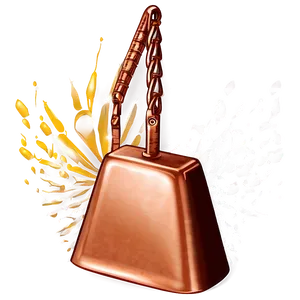 Copper Cowbell Graphic Png 06132024 PNG Image