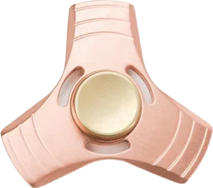 Copper Fidget Spinner Top View PNG Image