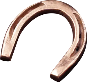 Copper Horseshoe Isolated PNG Image