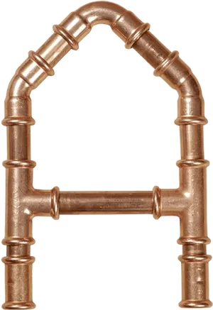 Copper Pipe Assembly PNG Image