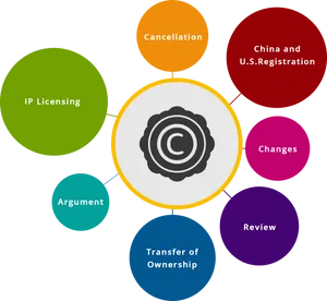 Copyright Process Infographic PNG Image