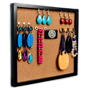 Cork Board Jewelry Organizer Png 3 PNG Image