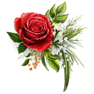 Corner Flower Bouquet Png Wfo PNG Image