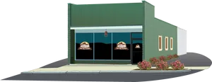 Corner Restaurant Illustration PNG Image