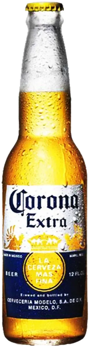 Corona Extra Beer Bottle PNG Image