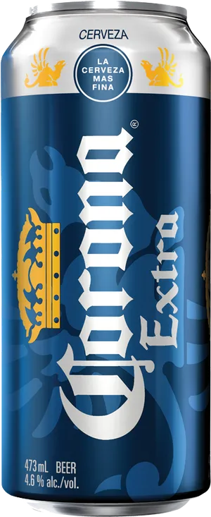 Corona Extra Beer Can Design PNG Image