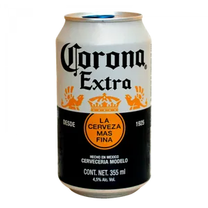 Corona Extra Beer Can PNG Image