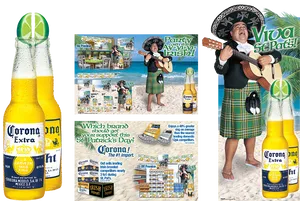 Corona St Patricks Day Promotion PNG Image