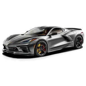 Corvette C8 In Action Png Qta50 PNG Image