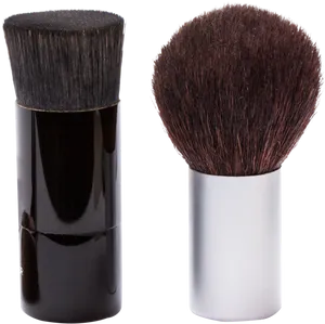 Cosmetic Brushes Blackand White PNG Image