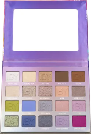 Cosmetic Eyeshadow Palette Variety Colors PNG Image