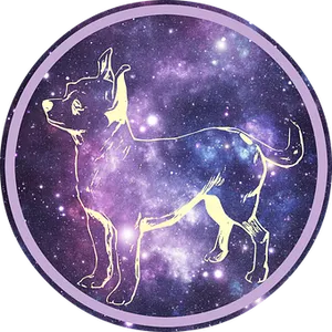 Cosmic Chihuahua Constellation PNG Image