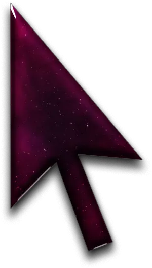 Cosmic Cursor Arrow PNG Image